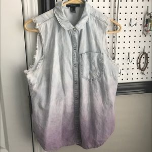 Forever 21 Button-up Tank