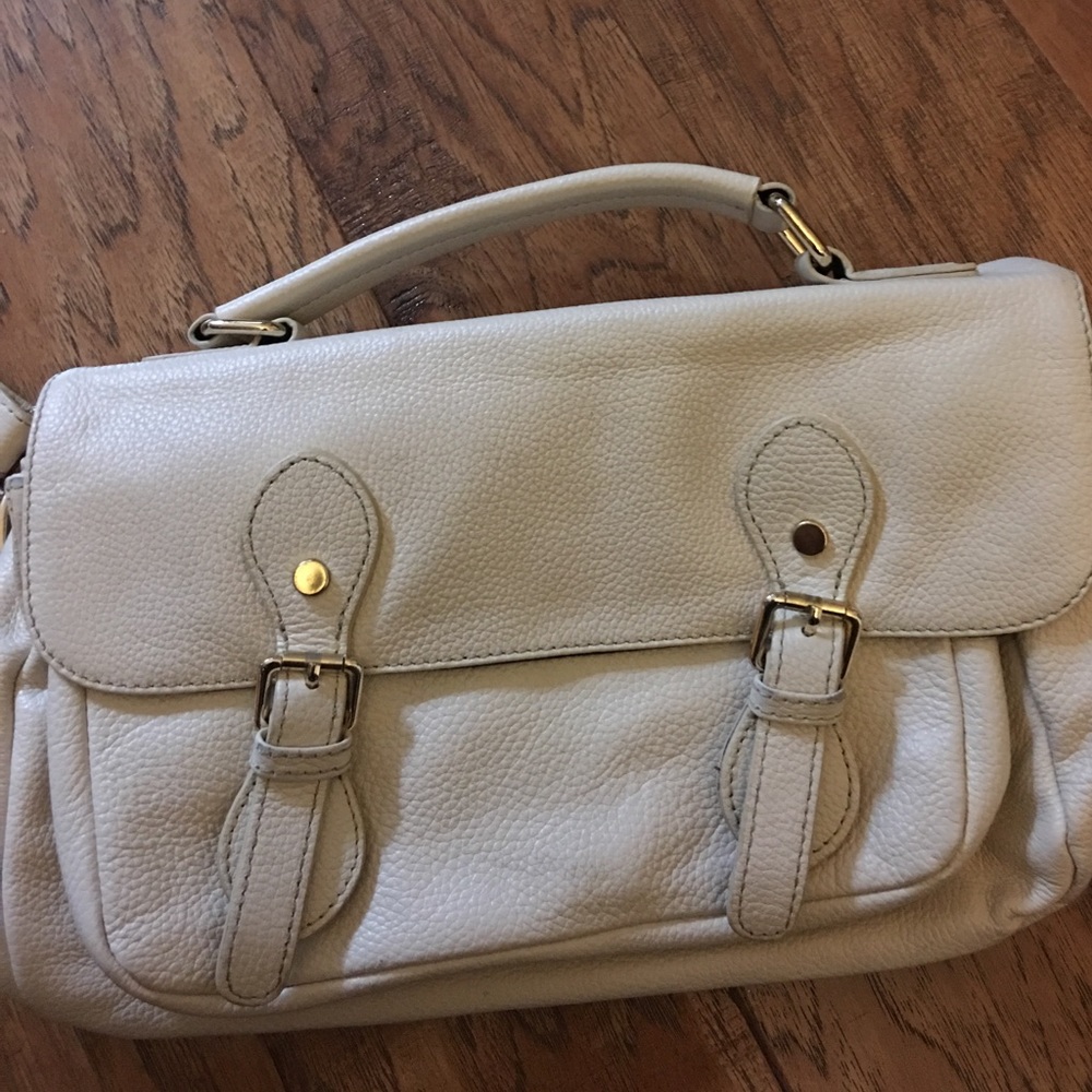 Jane Ellen leather messenger bag