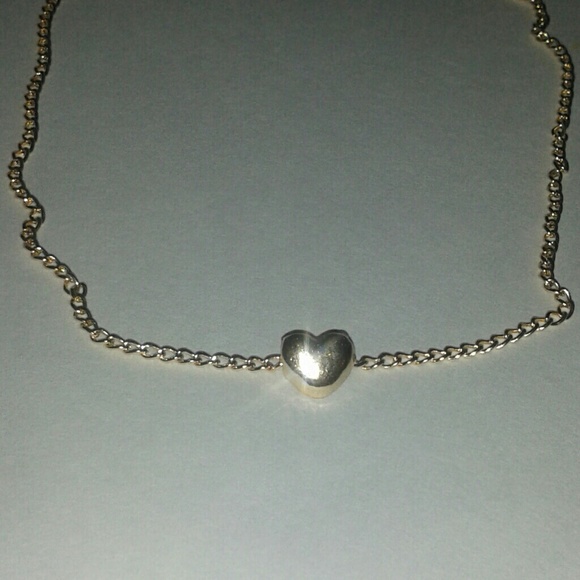 ♡SALE♡ New Dainty Heart GP Slide Pendant/17"Nk - Picture 3 of 3