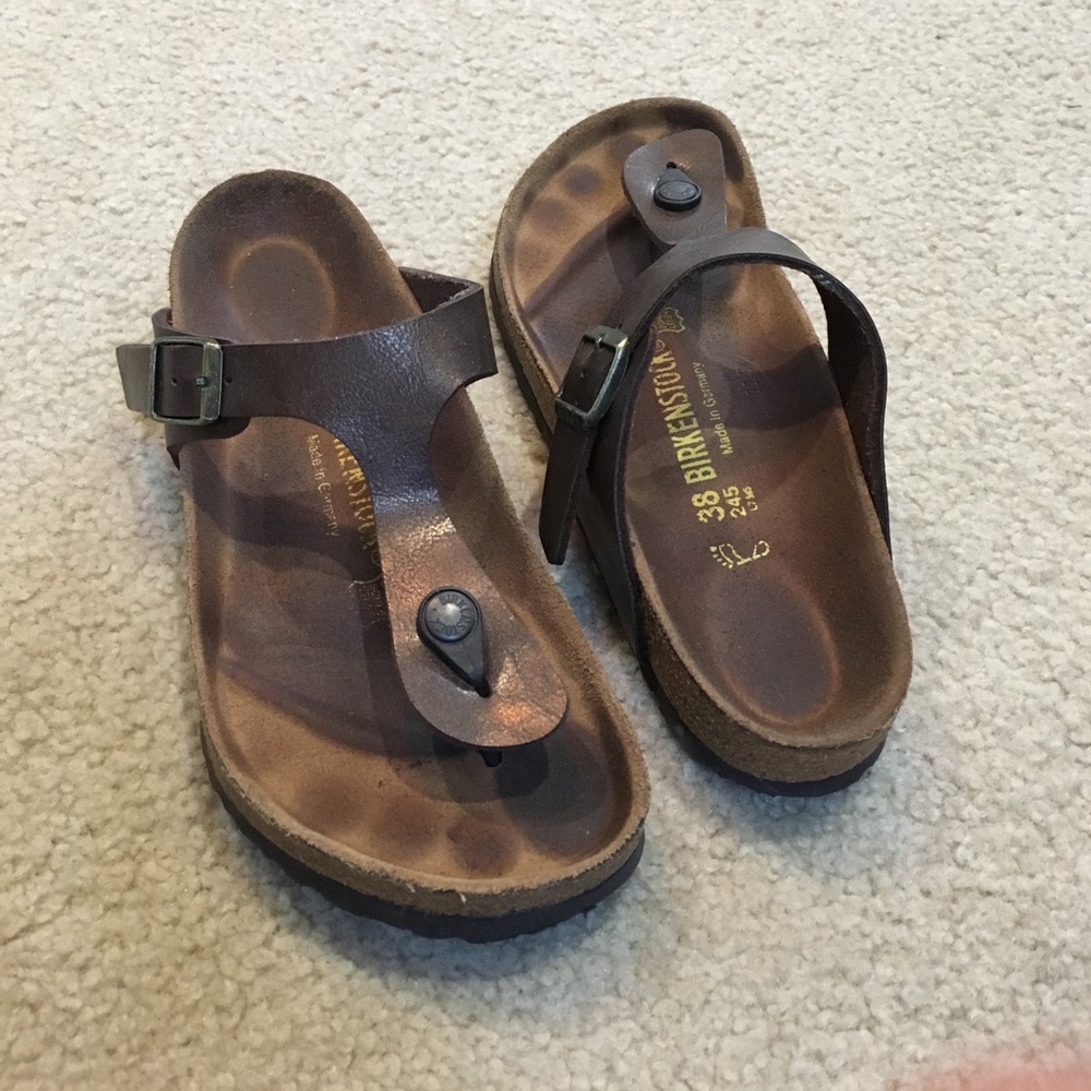 Brown Birkenstock sandals