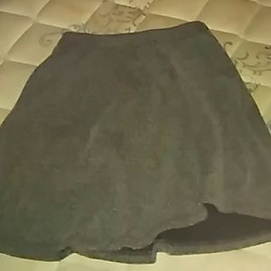 Nwt grey textured skater skirt