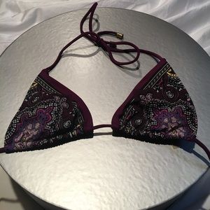 Victoria's Secret purple paisley bikini top