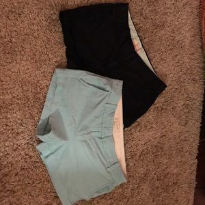 2 pairs J-Crew Chino Shorts