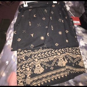 Maxi Skirt W/Symbols