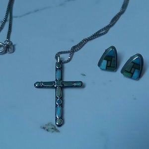 Sterling Silver & Turquoise Set