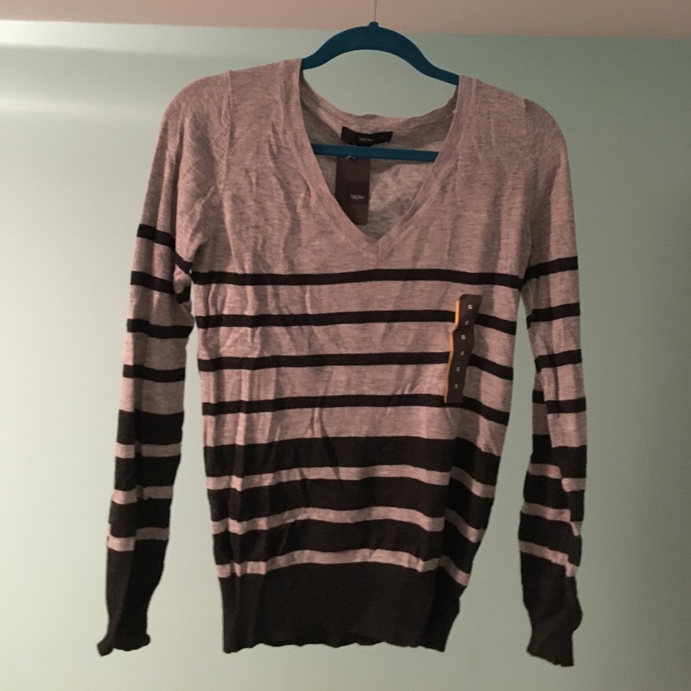 Grey and black sweater