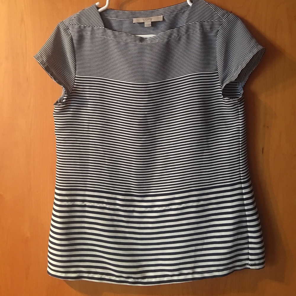 Loft cap sleeve top: xs
