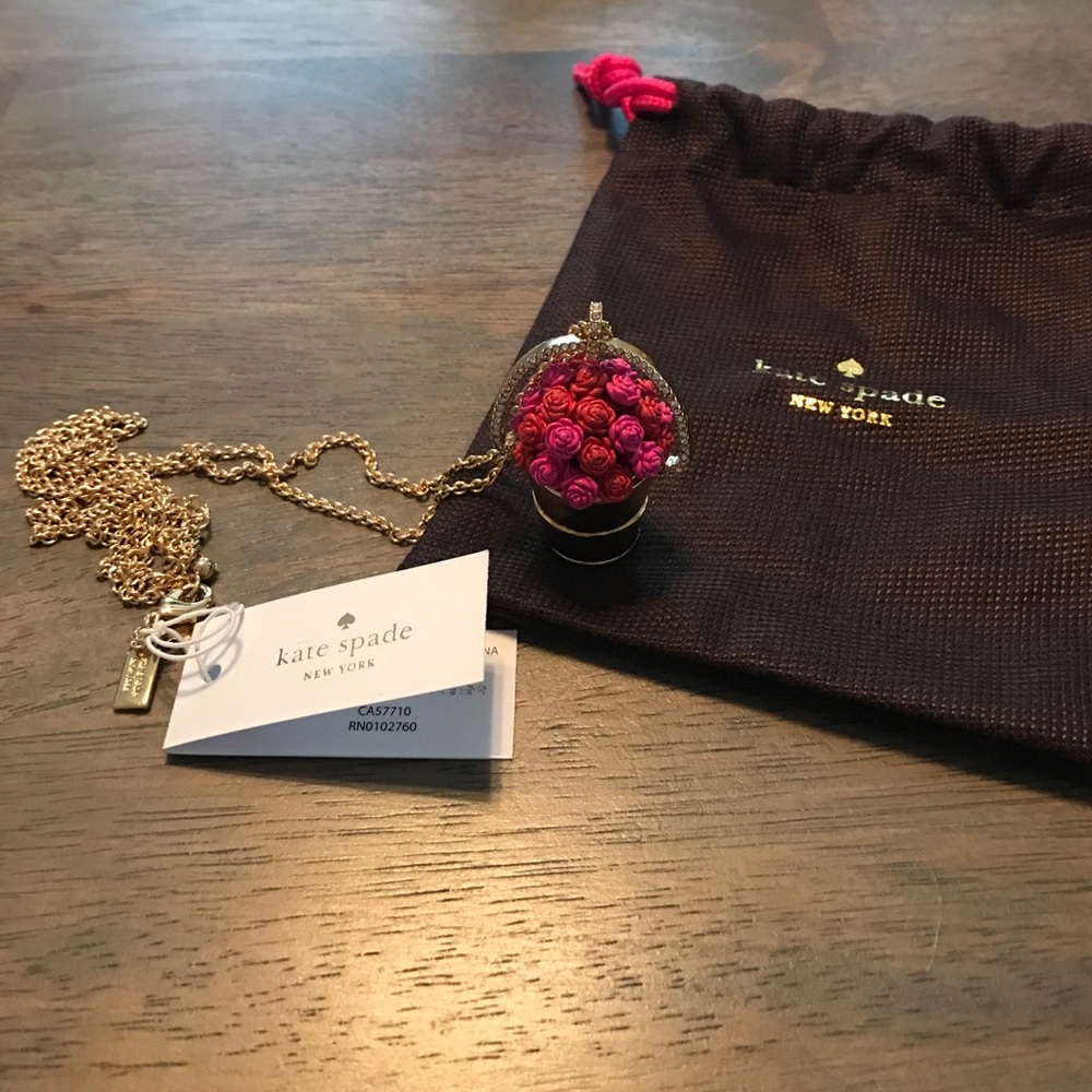 NWT Kate Space Rosy Outlook pendant