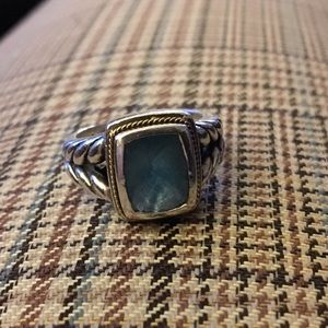 EFFY Sapphire Ring sterling silver 18k gold