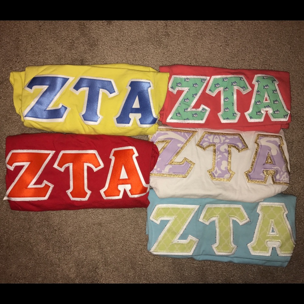 Zeta (ZTA letter) tshirts