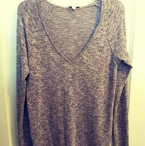 Grey v neck sweater