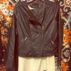 Leather imitation jacket from forever 21