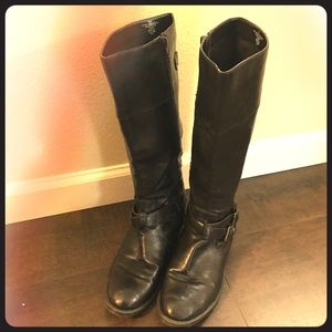 Dark brown boots