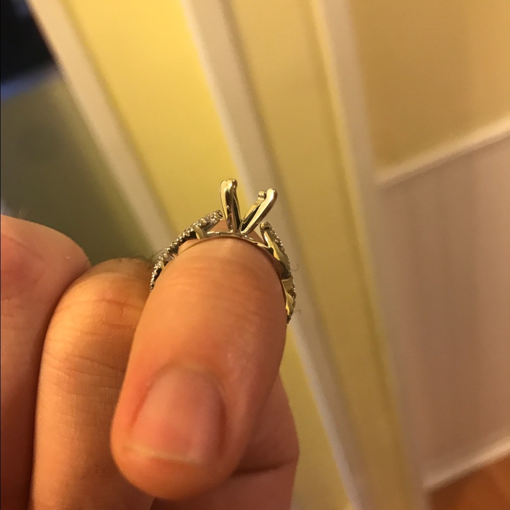 Infinity engagement ring setting - Picture 5 of 6