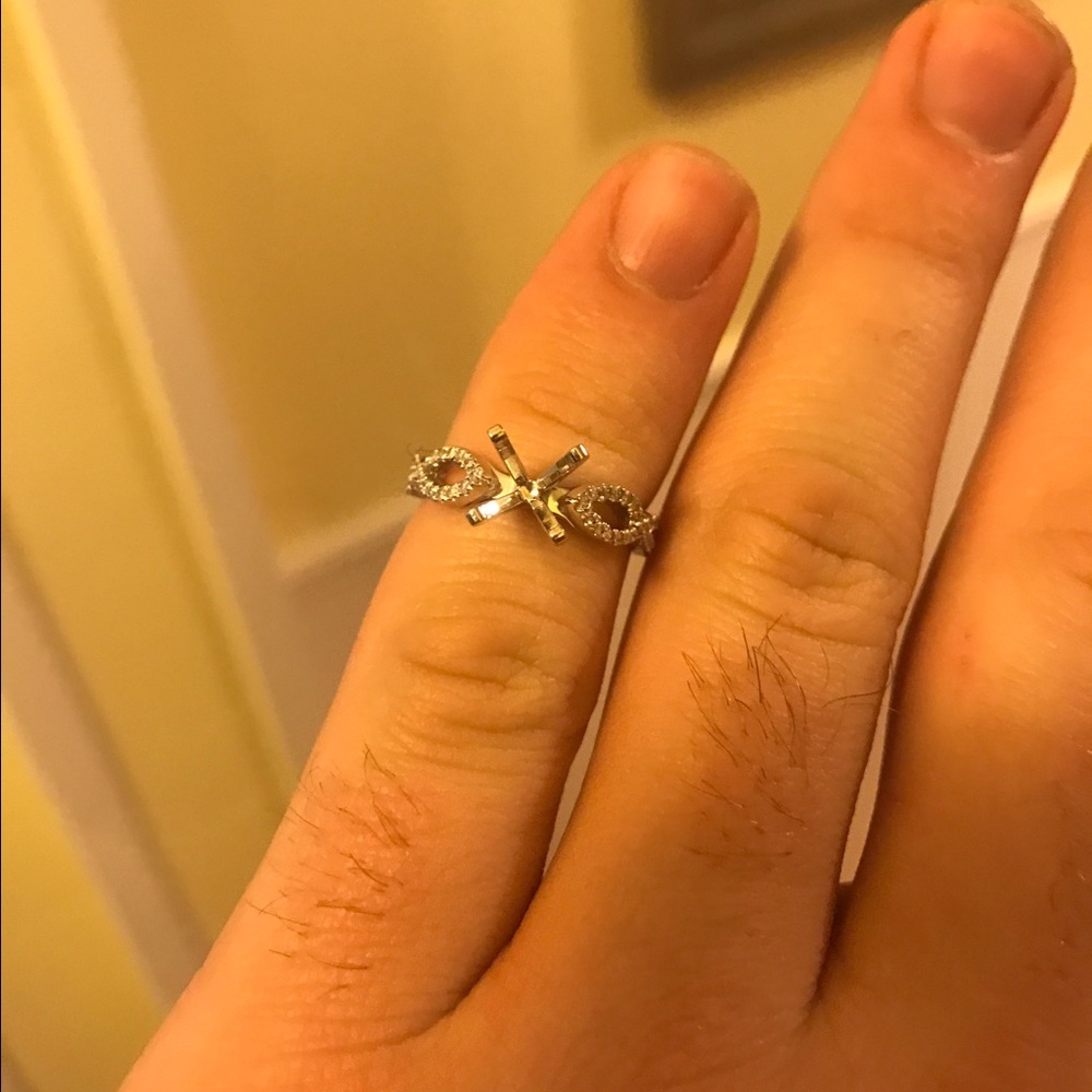 Infinity engagement ring setting - Picture 6 of 6