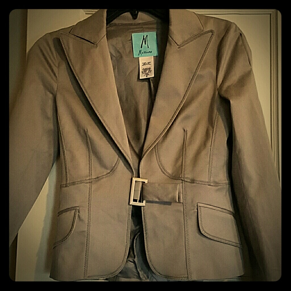 Size 0 Marciano  Silver Blazer SOLD