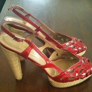 Stuart weitzman patent leather pumps