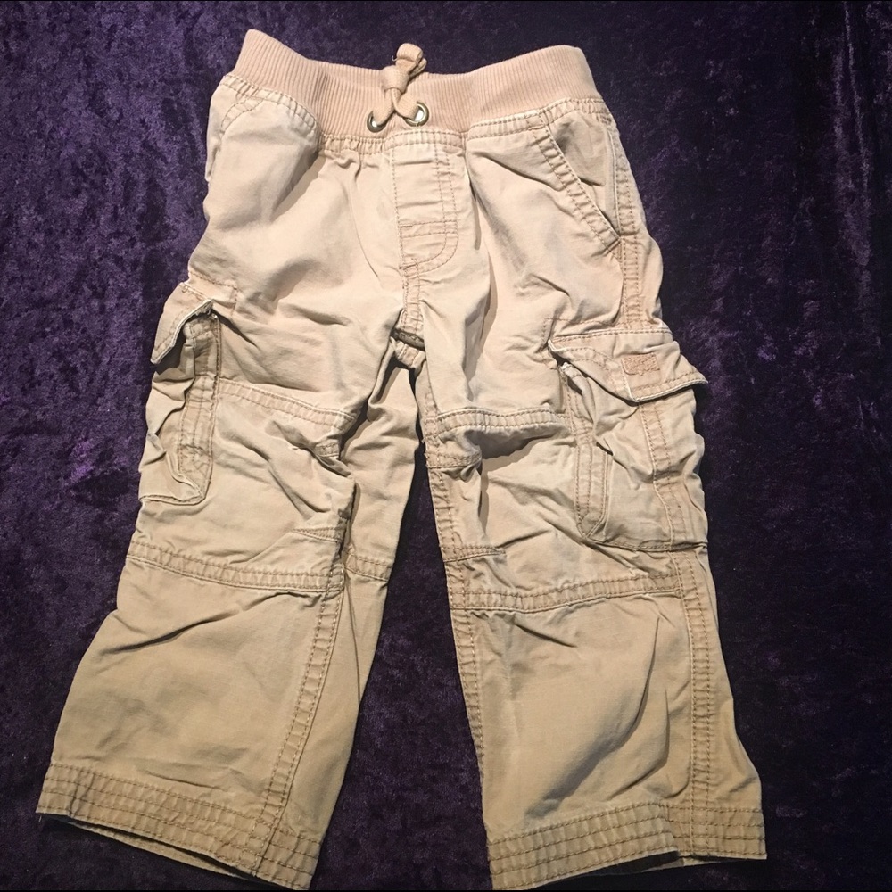 12 mo boys khaki cargo pants