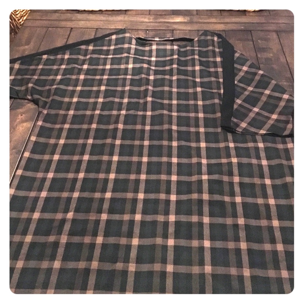 Plus size Elvi plaid dress
