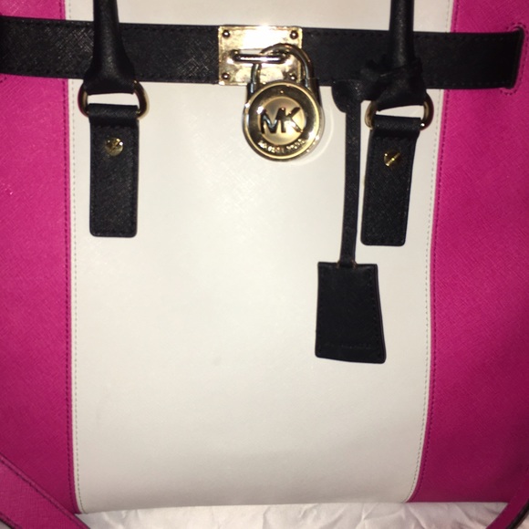 🚫Sold🚫Michael Kors Hamilton Lg Leather Satchel - Picture 4 of 8