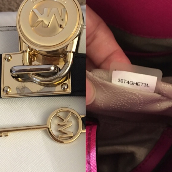 🚫Sold🚫Michael Kors Hamilton Lg Leather Satchel - Picture 6 of 8