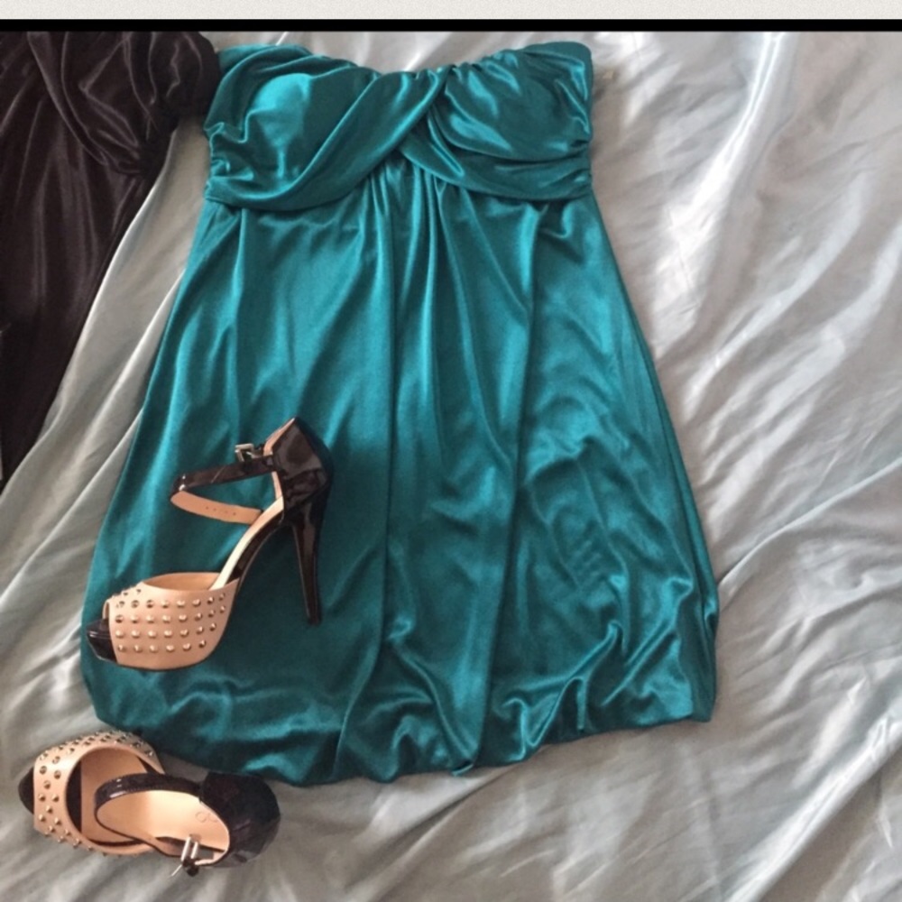 Forever 21 mini teal dress