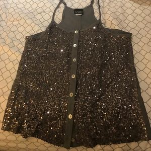 Sequin tank top