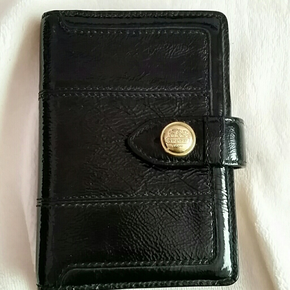 Coach Patent Leather Planner Address Book