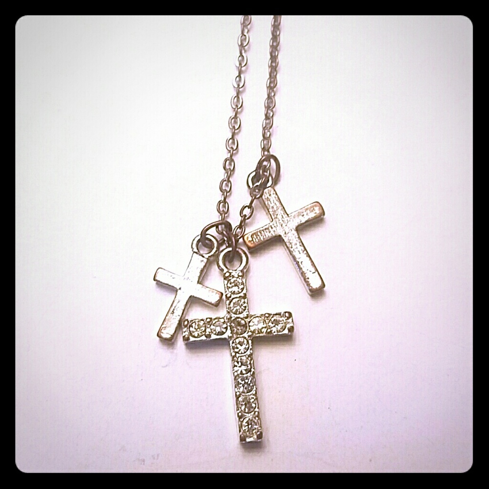 Three Cross Necklace