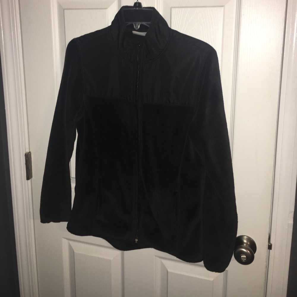 Danskin Now Fleece Black Jacket (Medium)