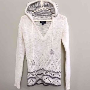 Oversized Boho Style Hooded Sweater