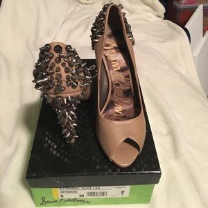 Sam Edelman studded open toe heels lorissa