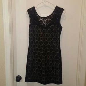 Women's Black Lace Evening Dress