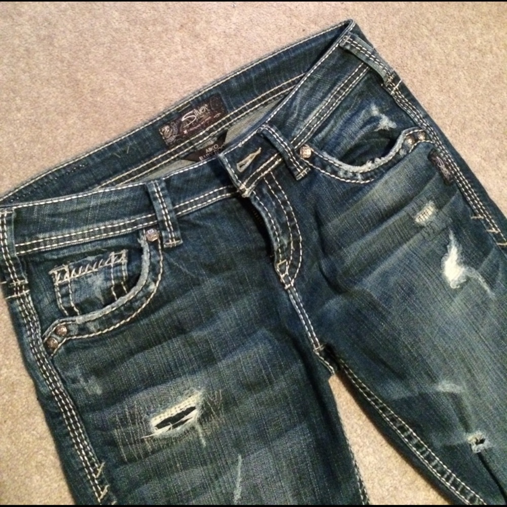 Silver jeans