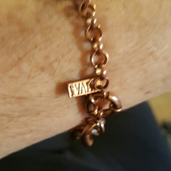 Gold, silver, & rose gold plated Ombre bracelet - Picture 2 of 4