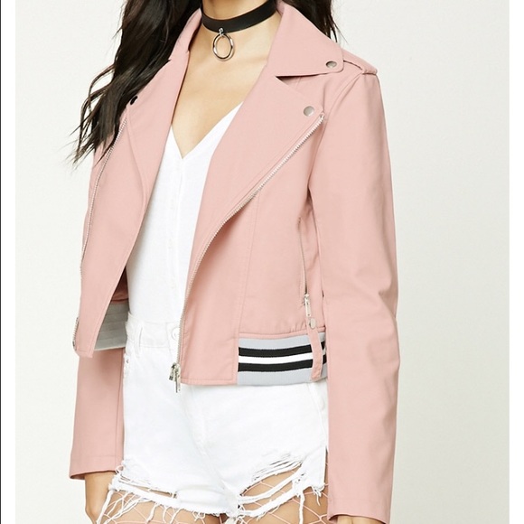 Jackets & Blazers - Pink Leather Jacket