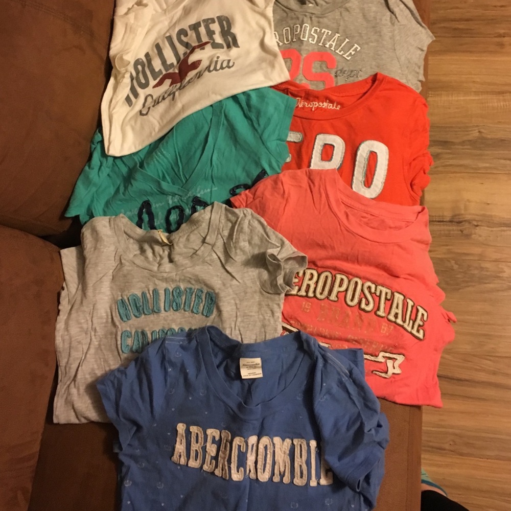 Abercrombie, Aeropostale, And Hollister.