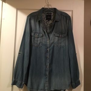 American Eagle denim shirt- last chance- donating