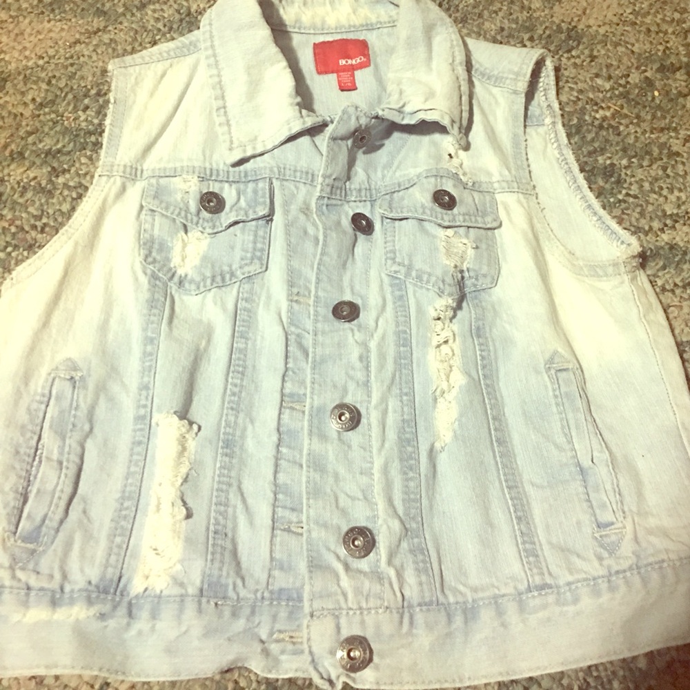 Brand new jeans vest by bogo size L/G