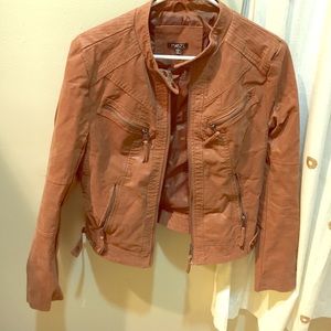 Faux suede/leather jacket