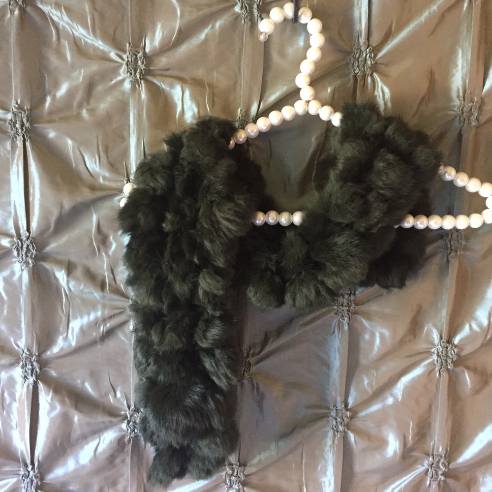 Rabbit fur scarf