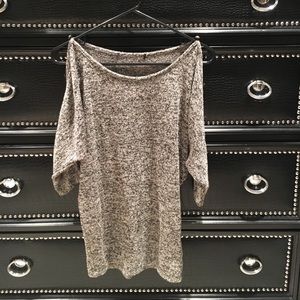 PRICE DROP Cold shoulder grey sweater