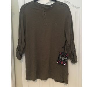 NWT Men's Lions Crest long sleeve XL army green