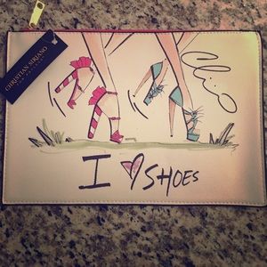 NWT "I love Shoes clutch"!