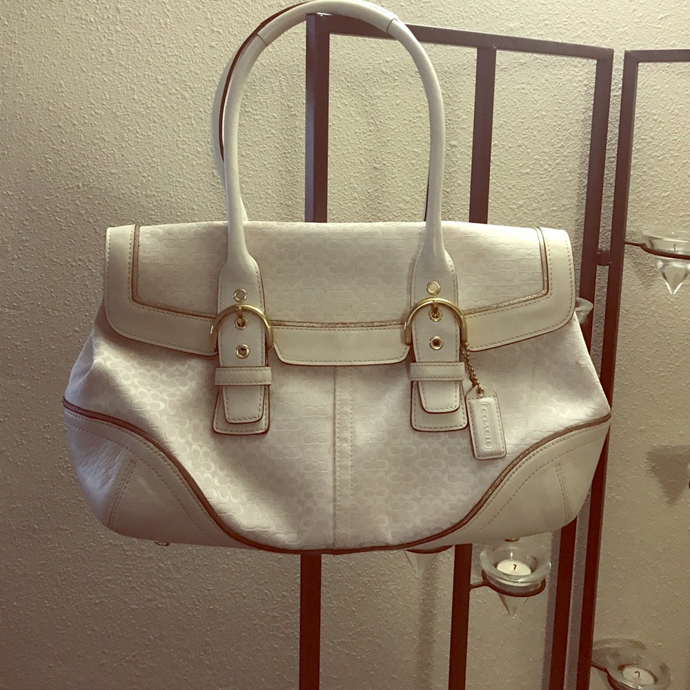White Coach Handbag