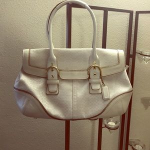 White Coach Handbag
