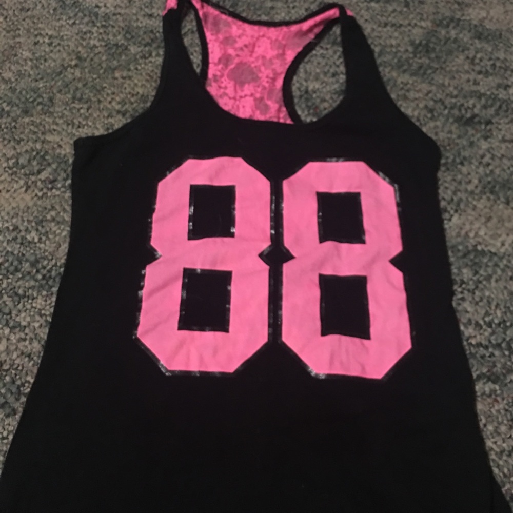 Black and pink tank top