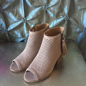 Mesh Open Toe Bootie