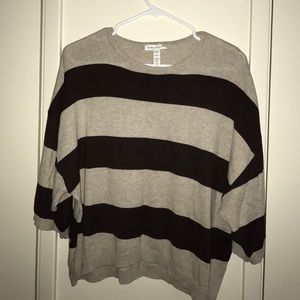 Brown and tan striped sweater
