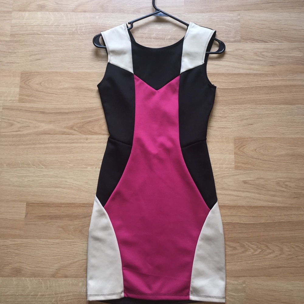 Pattern multi colored dress